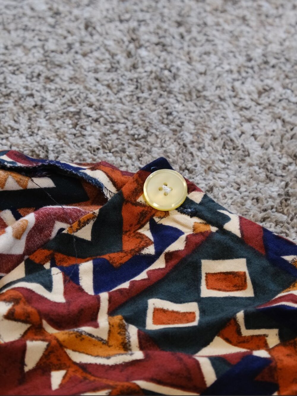 R.A.P USA Tribal Print Wrap Skirt | Earth Tone Boho Skirt | Approx. 32” Waist - Picture 9 of 9